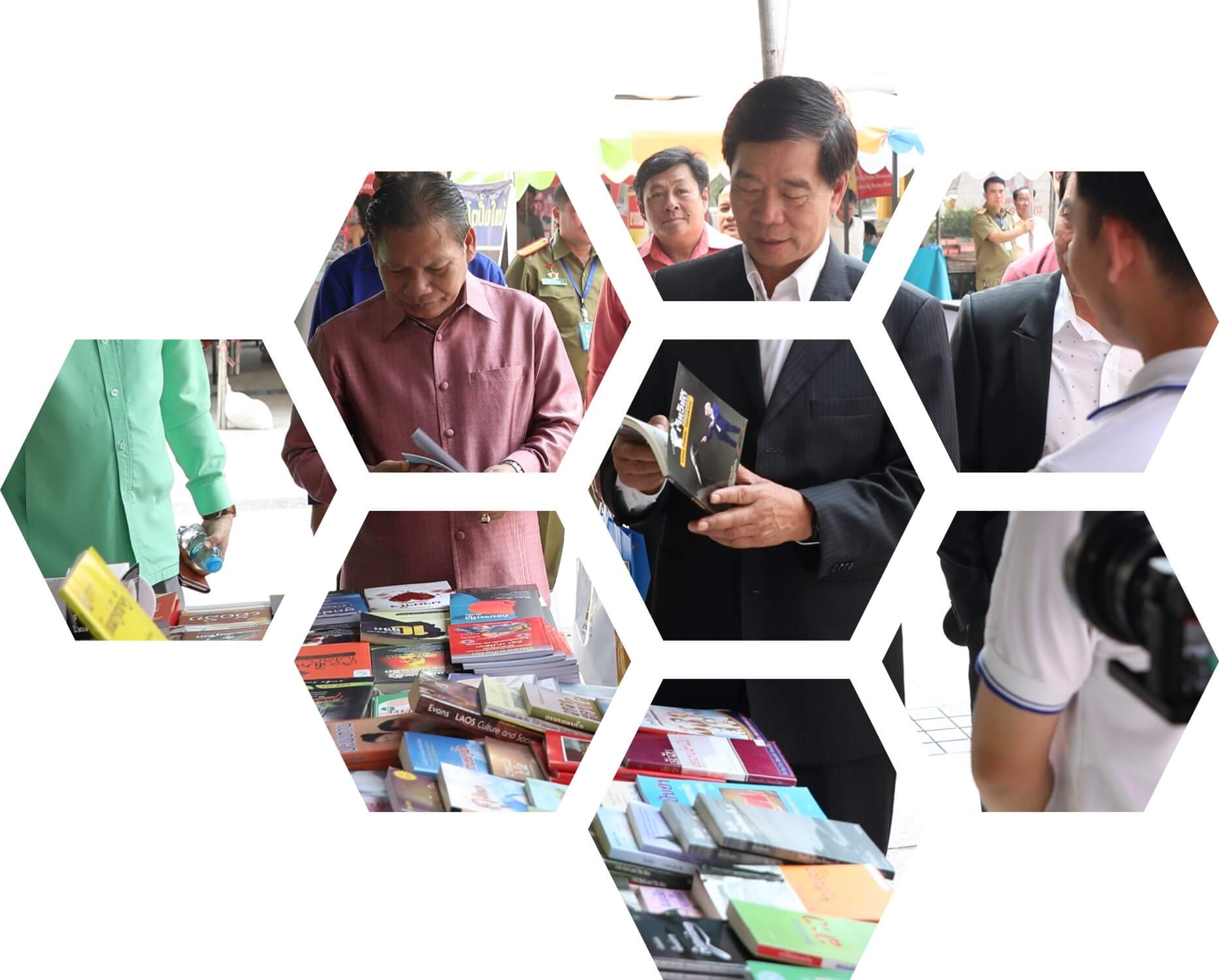 Person looking at book